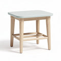 Tabouret en bois et plateau en mélamine 40 x 40 x 45cm pour intérieur